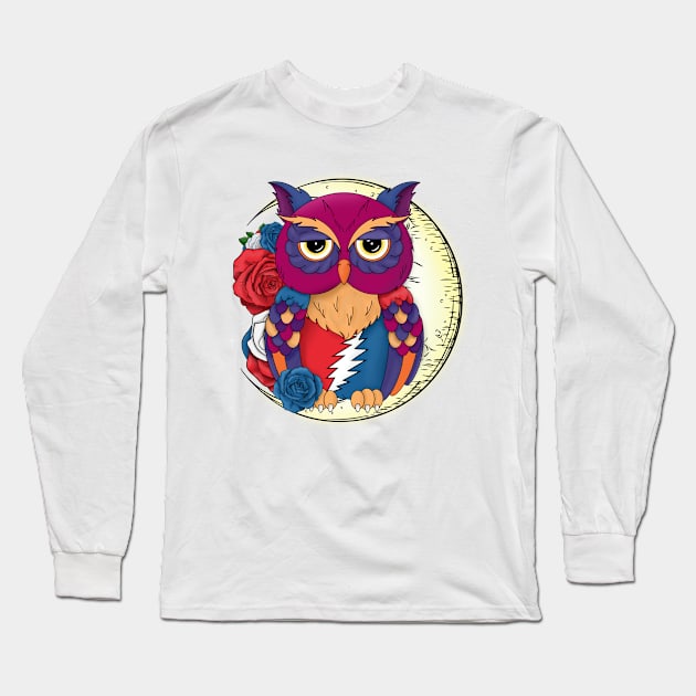 The Grateful Owl Long Sleeve T-Shirt by Watson Creations